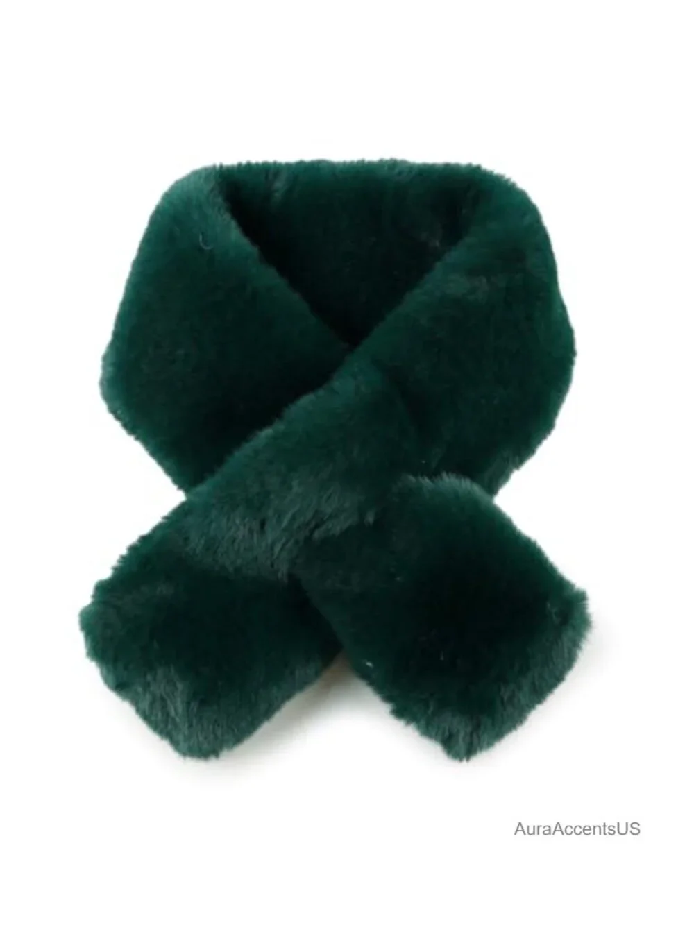 Faux Fur Scarf Winter Neck Warmer Women Fleece Wrap